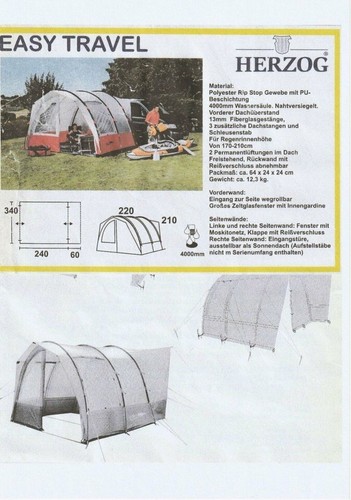 Vorzelt herzog easy travel - herzog,