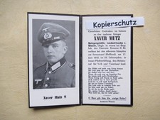 Sterbebild WK 2 Obgfr. i. e. Inf.-Regt. Gef. 17. 6. 1942 um Sewastopol/Rußland 