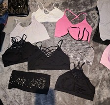 8 Damen Sport Fitness BH Oberteile Set Paket M L 38 40 42 Schnäppchen Kombi