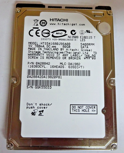 Hitachi 80gb - hitachi,