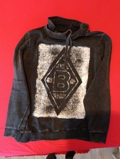 Borussia Mönchengladbach Sweatshirt Pullover Gr. L Grau Schwarz Pulli