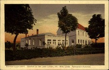 Eggersdorf Sachsen-Anhalt AK ~1910 Bahnhof Gasthof Zu den zwei Linden gelaufen