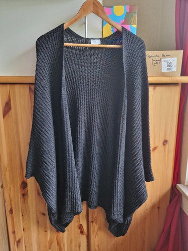 Damen strickjacke schwarz - in,