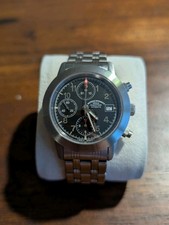 Mühle Glashütte M12 Sport Chronograph Automatik M1-23-00 Metallband Armbanduhr 