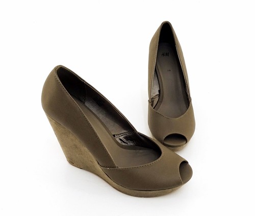 Pumps m keilabsatz peeptoe - m,