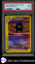 GENGAR-REV.FOIL POKEMON EXPEDITION 2002 48 PSA 9