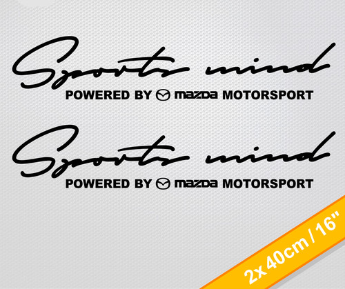 Sports mind aufkleber mazda - sports,