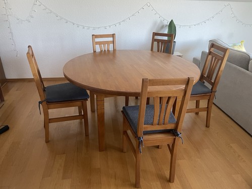 Massivholz esstisch rund - esstisch,