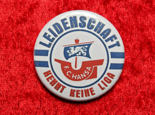 Button Hansa #1 “Leidenschaft” Pin Anstecker 37 mm Fußball kein Trikot Rostock
