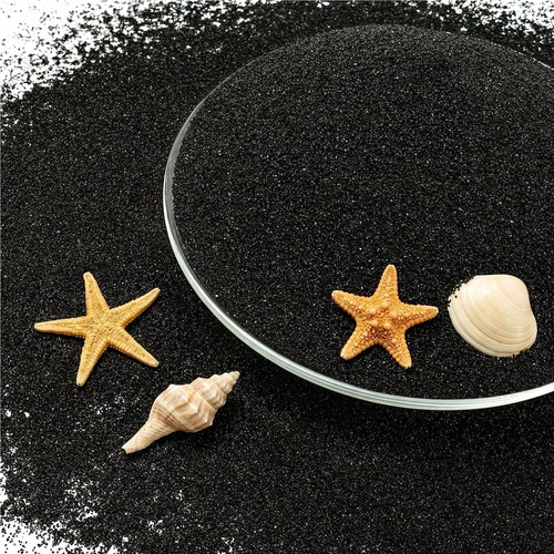 8mm black aquarium sand - black,