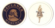 sehr schöner  Bierdeckel Paulaner München Weissbier Brauerei  11    F
