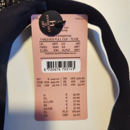 Hunkemöller 85h schwarze - hunkemöller, 85h,