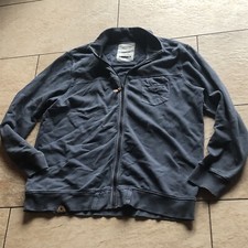 hoodie Oxbow 3xl Grau Blau Jacke Vintage Look Stehkragen ??Sweatshirt