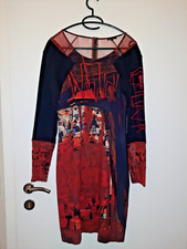 ausgefallenes Damenkleid rot, Designer Kleid, Frankreich