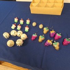 Konvolut alte Christbaumkugeln