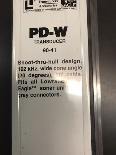 Lowrance transducer - lowrance, pd-w