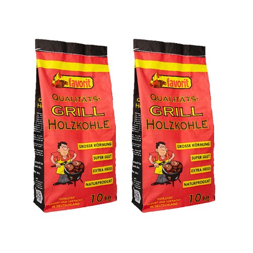 Favorit holzkohle - 2x,