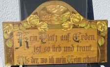 Antikes Holzschild