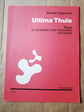 STEGEMANN - ULTIMA THULE - ELEGIE f. KONTRABASS (VIOLONCELLO) + KLAVIER - NOTEN