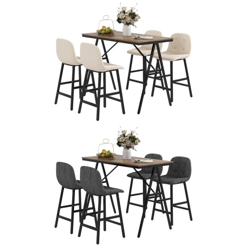 Homcom bartisch mit barhocker - homcom,