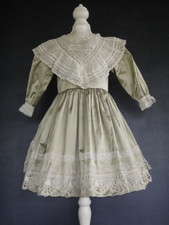 Grüne Seidenrobe Für Alte Oder Moderne Puppe Von 73 CM - Jumeau Steiner Bru