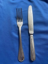 Asiana Airlines First Class Silber Besteck Gabel Und Messer #1Selten