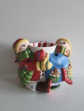 Original PartyLite P8685 Pfefferminzfreunde Schneemänner RAR !!!