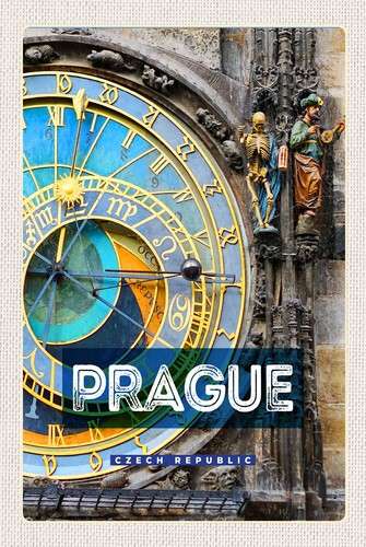 Blechschild 18x12 prague - 18x12,