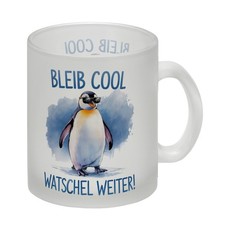 Pinguin mit Sonnenbrille Bleib