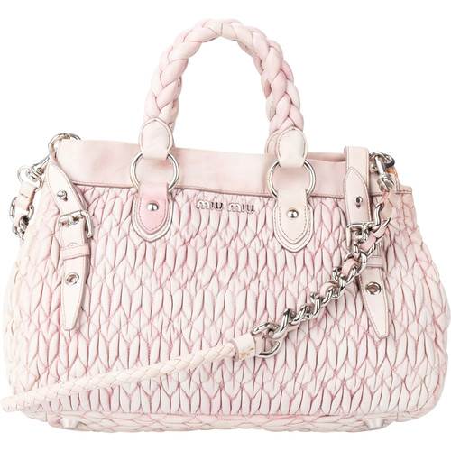 Miu quilted leather city - miu,