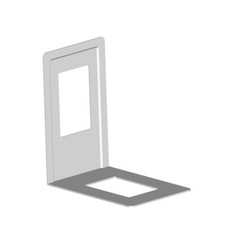 10803-00000= 4 Stück Bücherstütze T 130 mm weiß von Element System Bücherhalter