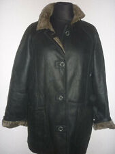 M.FLUES LUXUS NATUR GEWACHSEN PILOTENJACKE Lederjacke LAMMFELLJACKE Gr.42-44 TOP