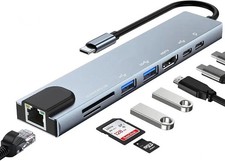 USB-C Hub 8-in-1 Adapter 4K