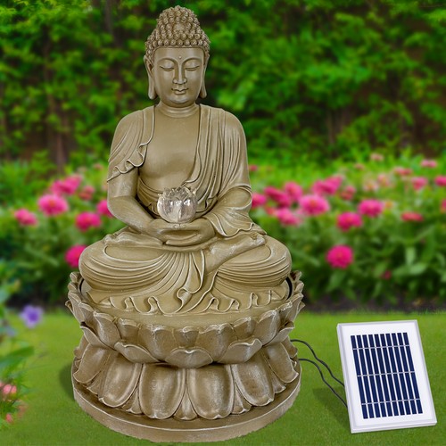 Solar gartenbrunnen buddha - gartenbrunnen,