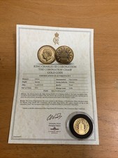 The London Mint King Charles III Coronation The Coronation Chair 9ct Münze