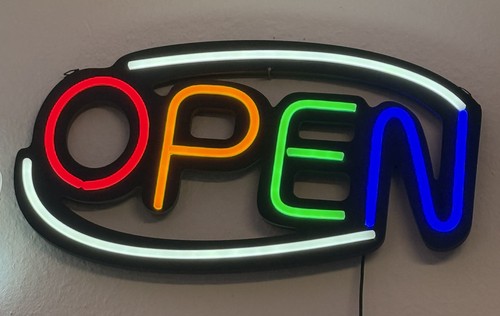 Led leuchtschild open - led,