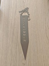 Pflanzenstecker Willkommen 30 cm Höhe, Deko