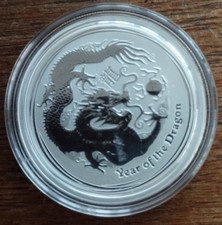 Lunar II 2012 Drache Dragon 1/2 OZ 0,5 Unze Silber Münze 50 Cents Australia Coin