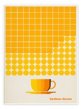 Poster Gelbe Bauhaus