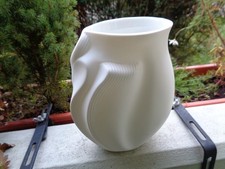 KAISER Porzellan Vase Michaela Frey 1970 Modernist Vintage VTG Biskuitporzellan