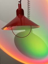 Original Vintage IKEA Pendelleuchte in Leuchtendem Rot