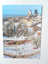 AK Oberhof Hotel Panorama Winter Landschaft Ikarus 55 Bus 1988 Suhl Thüringen
