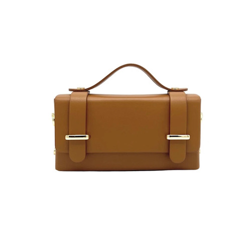 Mini echtleder pochette - echtleder,