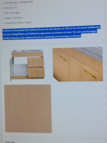 Spüle mit unterschrank - spüle,