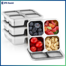 Snackbox 4er Set Edelstahl mit