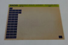 Microfich Ersatzteilkatalog Sachs Leichtkraftrad ZX 125 Stand 05/97