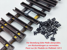Schienenverbinder passend für LGB Spur G Gleis Klammern UV beständig wetterfest
