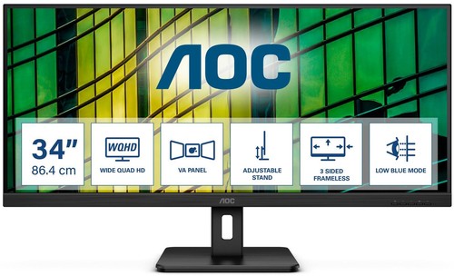Aoc u34e2m monitor 4 cm - aoc, 86,4