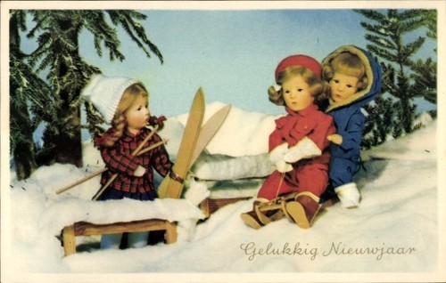 Glückwunsch neujahr käthe - ak, neujahr,käthe