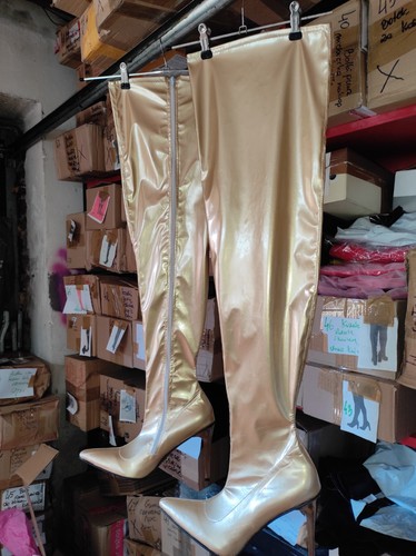 Handmade overknee stiefel lack - overknee-stiefel,